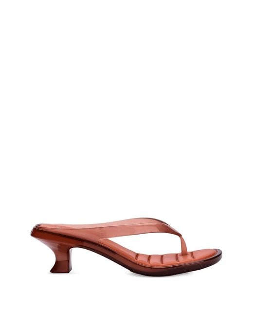 Melissa Pink Thong Kitten-Heel Sandals