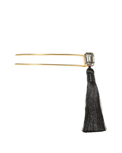 Jennifer Behr White Tassel Francine Hair Clip