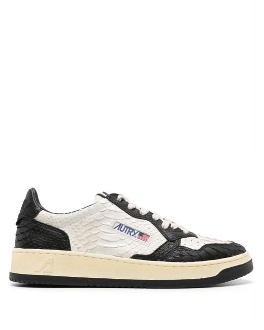 Autry White Super Vintage Leather Sneakers for men