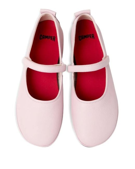 Camper Pink Right Nina Strap Ballet Flats