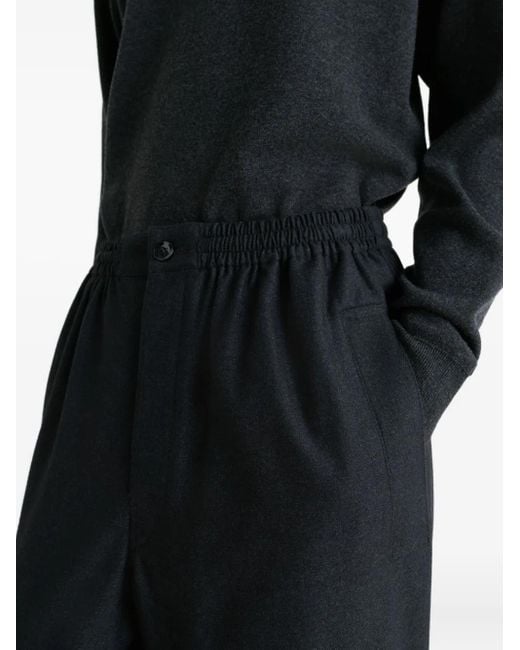 Lemaire Gray Elasticated-Waist Trousers for men