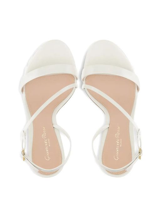 Gianvito Rossi White Manhattan 95 Leather Sandals