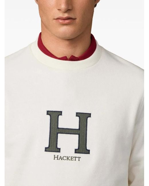 Hackett Gray Embroidered Sweatshirt for men
