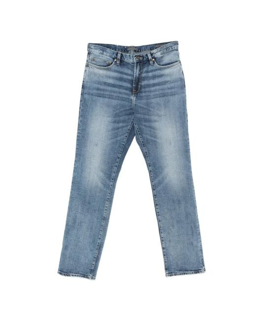 John Varvatos Blue Belt-Loop Pocket Jeans for men