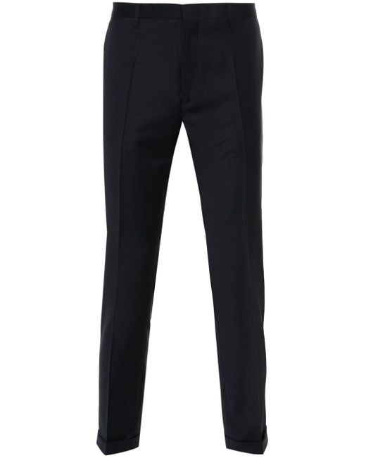 Paul Smith Blue Pressed-crease Trousers for men