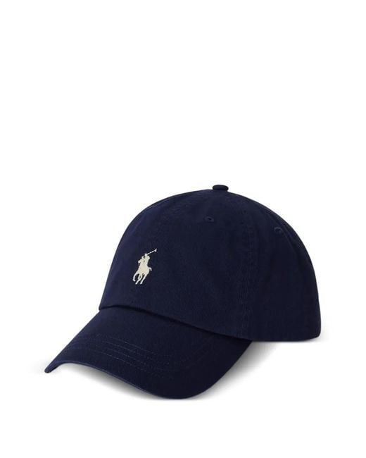 Gorra con logo bordado Polo Ralph Lauren de hombre de color Blue