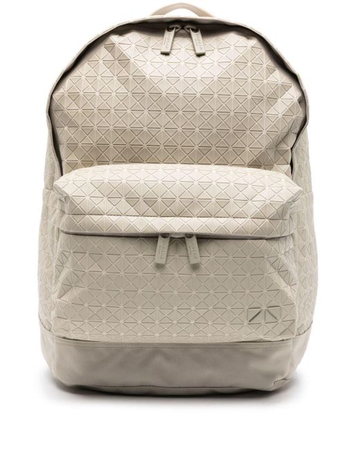 Bao Bao Issey Miyake Gray Daypack Geometric-design Backpack