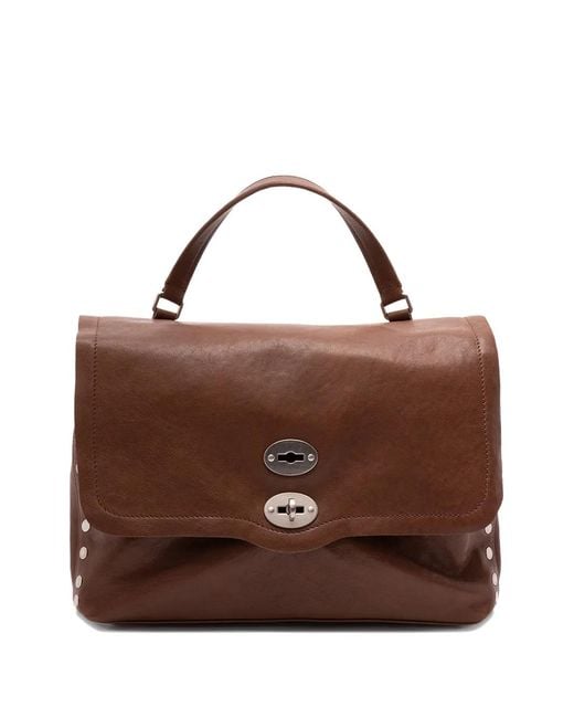 Zanellato Brown Medium Postina Shoulder Bag