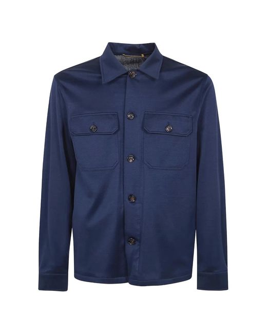 Moorer Blue Kendal Shirt for men