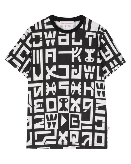 Walter Van Beirendonck T-Shirt mit grafischem Print in Black für Herren