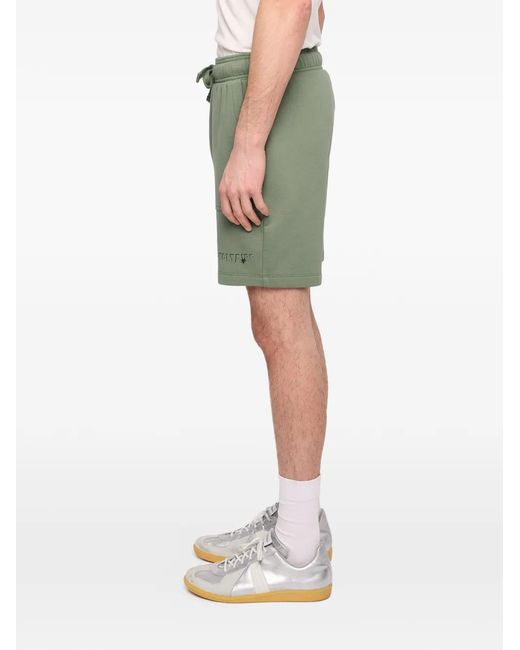 Zadig & Voltaire Green Logo-Print Drawstring Shorts for men