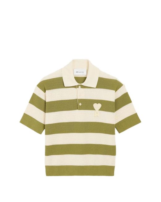 Polo A Rayas AMI de color Metallic