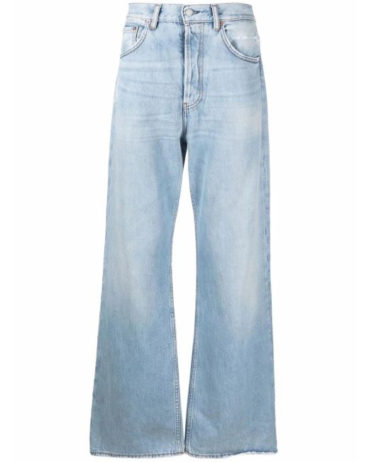 Acne Gerafelde Jeans in het Blue voor heren
