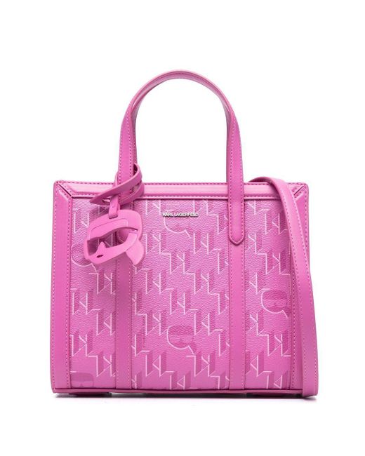 Karl Lagerfeld Pink Kleine K/Ikonik 2.0 Handtasche