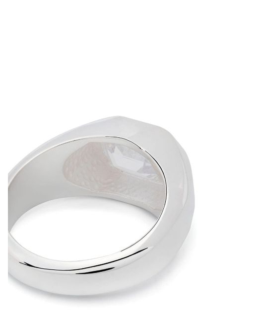 Hatton Labs White Emerald-cut Signet Ring for men