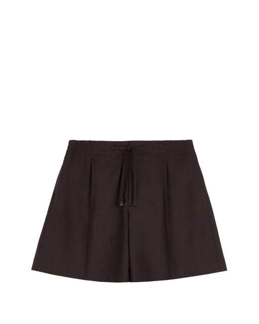 Tod's Black Drawstring-Fastening Tailored Shorts for men