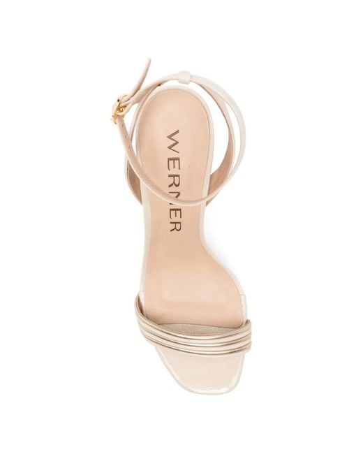 Werner Natural Platform Heeled Sandals
