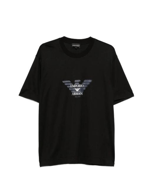Emporio Armani Black Logo T-Shirt for men