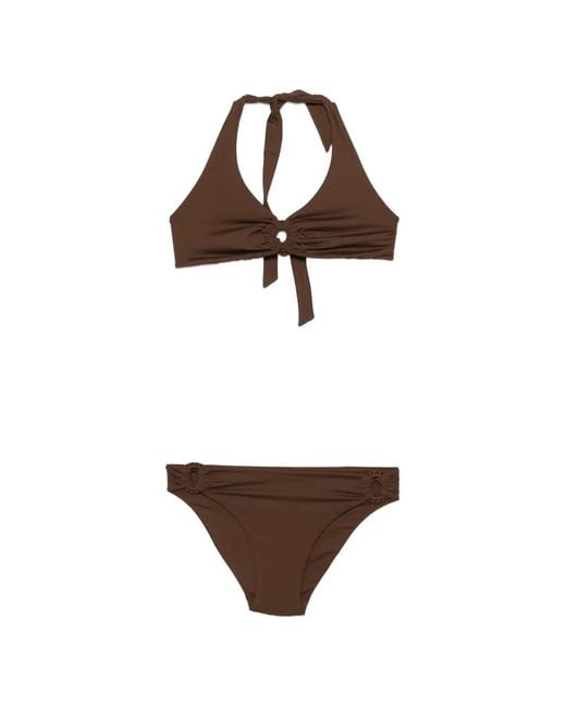 Fisico Geknoopte Bikini in het White