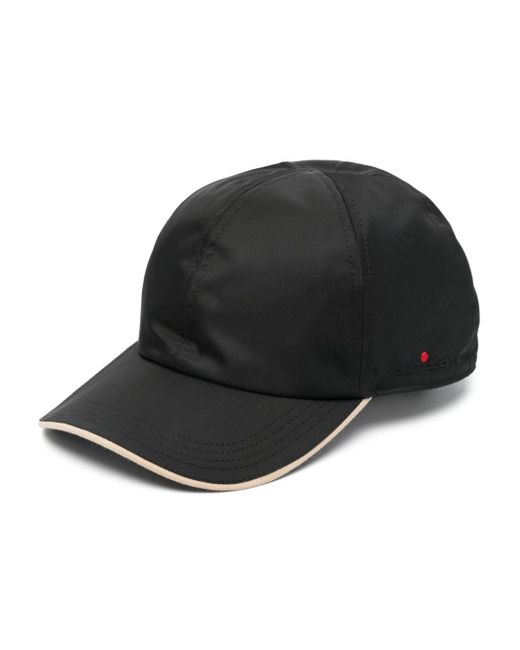 Kiton Gabardine-Hut mit Logo-Stickerei in Black für Herren