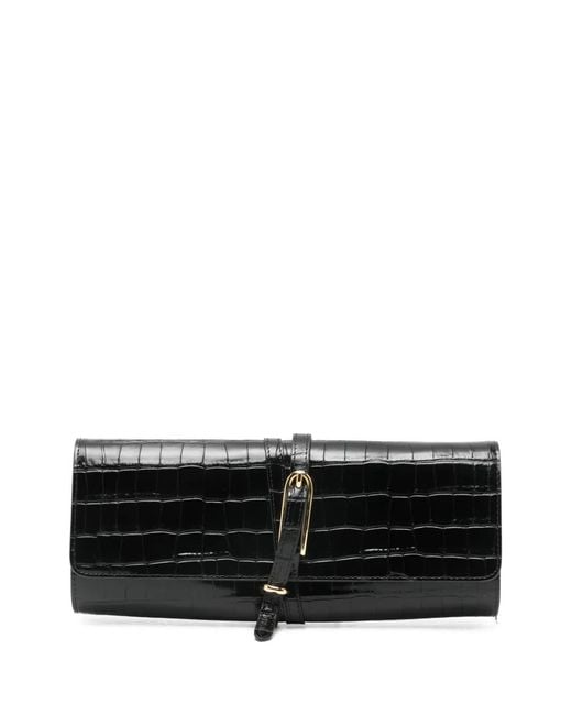 Liffner Black Belted Clutch