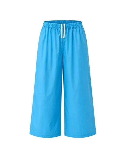 Sofie D'Hoore Blue Parana Drawstring-Waist Trousers