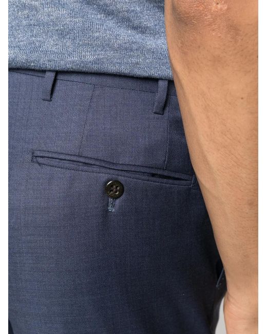 メンズ Corneliani スリム テーラードパンツ Blue