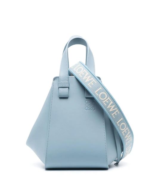 Loewe Blue Hammock Leather Crossbody Bag