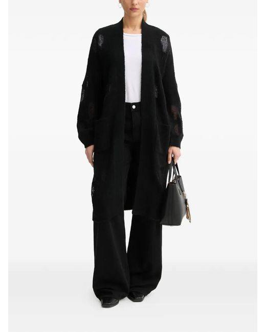 Benetton Black Open-Front Cardigan