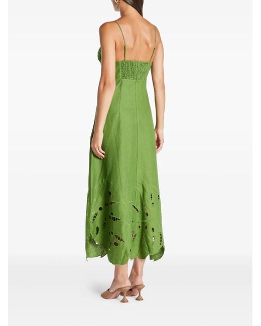 farm rio green midi dress Leah Dress Salted Green – Art Dealer main image 1