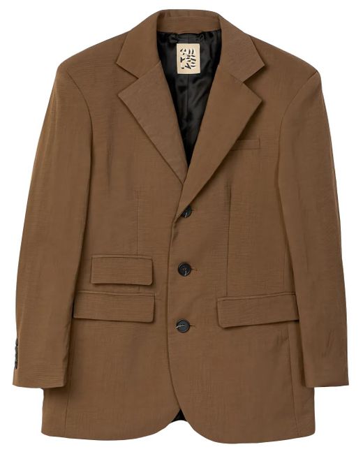 CAMPERLAB Brown Single-Breasted Blazer