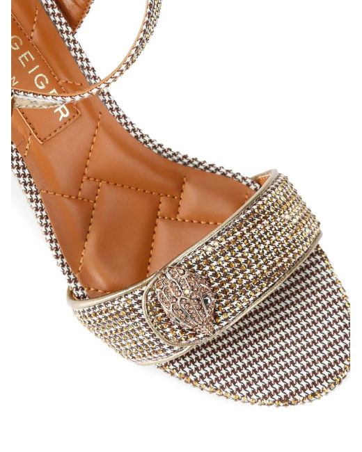 Kurt Geiger Kensington Langley 75mm サンダル Metallic
