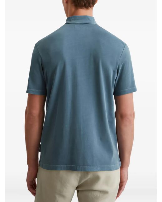 Marc O' Polo Blue Cotton Polo Shirt for men