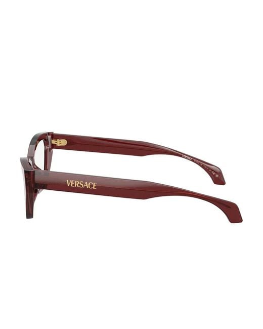 Versace Red Cat-Eye Frame Glasses