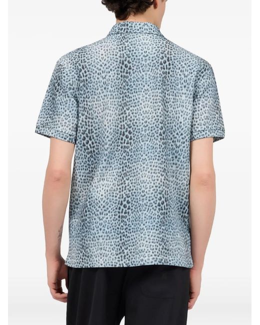Roberto Cavalli Blue Baby Jaguar Polo Shirt for men