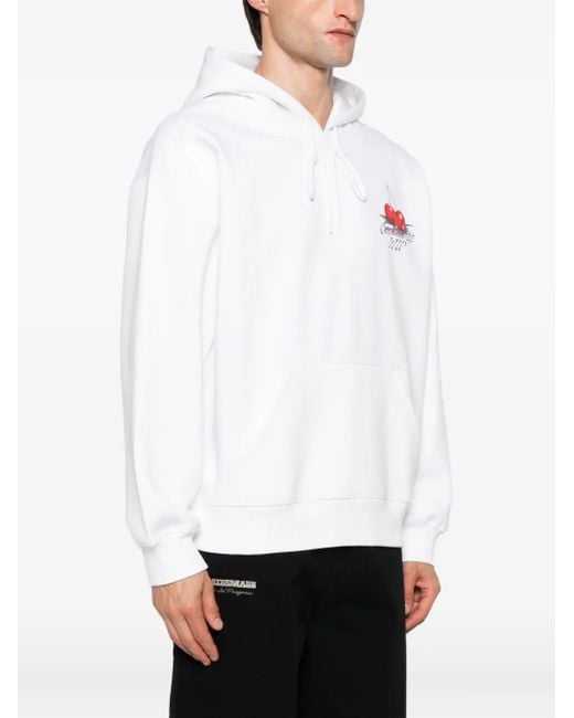Carhartt White Graphic Print Hoodie for men