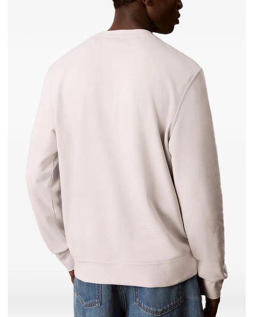 Calvin Klein Blue Logo-Patch Sweater for men