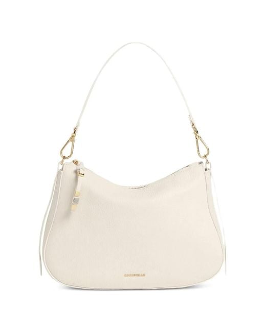 Coccinelle White Small Nory Shoulder Bag