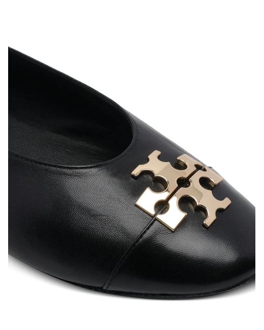 Tory Burch Black Charlie Leather Ballets