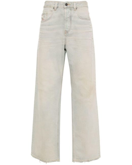 DIESEL 2001 D-marco Mid Waist Straight Jeans in het Gray voor heren