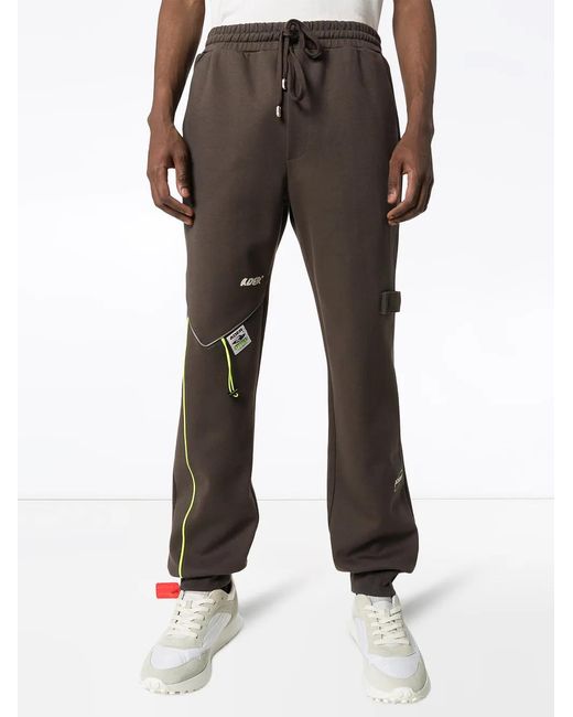Adererror Gray Grey Drawstring Track Pants for men