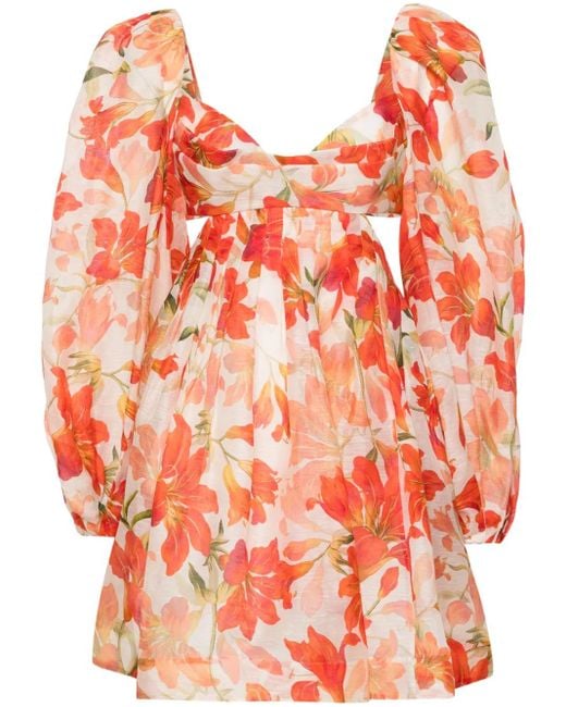 Zimmermann Mini-Jurk in het Orange