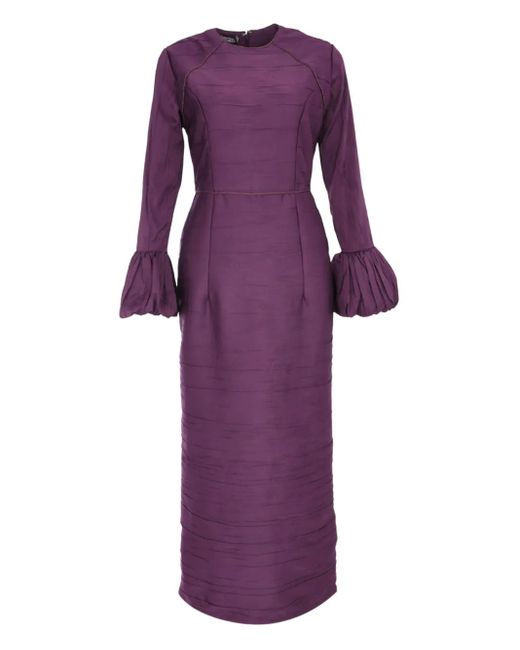Baruni Talia ラッフル マキシドレス Purple