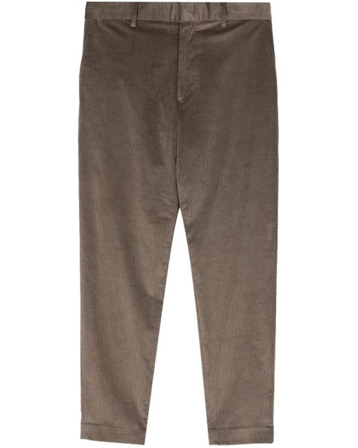 Paul Smith Gray Slim-cut Corduroy Trousers for men