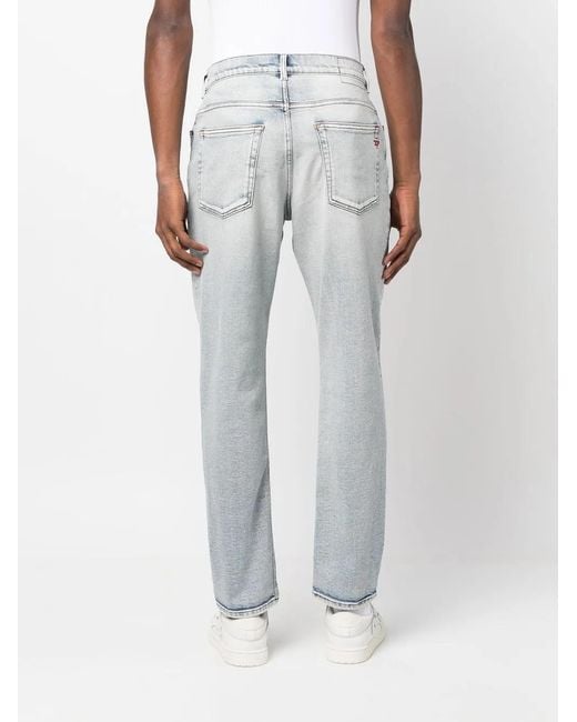 DIESEL Gray 2005 D-Fining 9C08L Tapered Jeans for men
