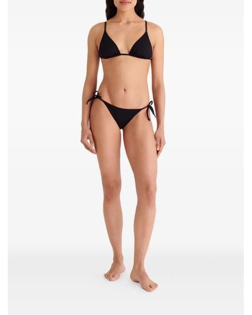 Eres Black Mouna Triangle Tie Bikini Top