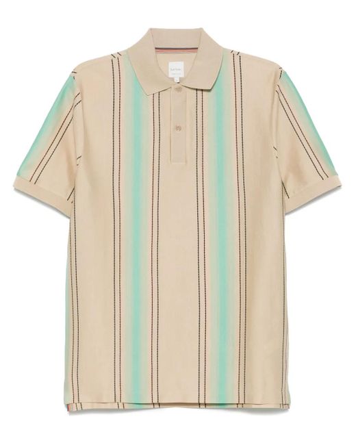 メンズ Paul Smith ストライプ ポロシャツ White