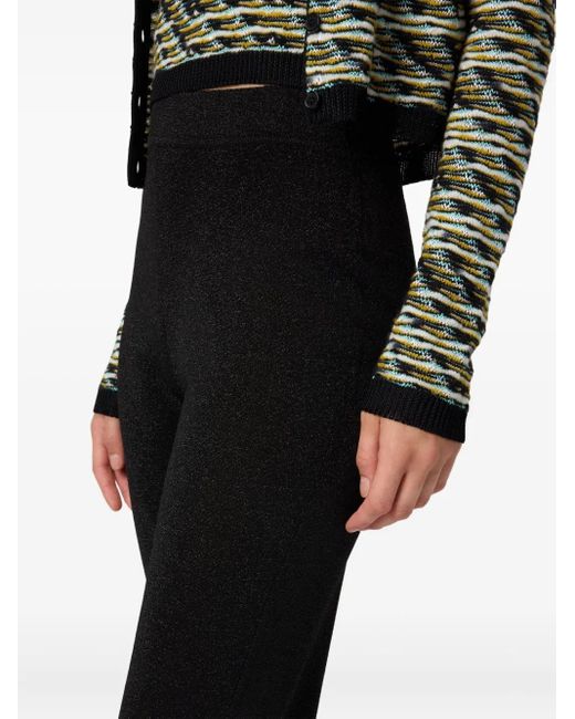 Missoni Flared Broek Met Glitters in het Black