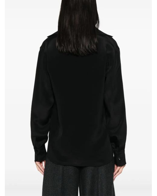 Max Mara Black Zanzero Bluse