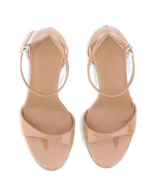 Sergio Levantesi White Have6 Toe-Strap Buckle Sandals